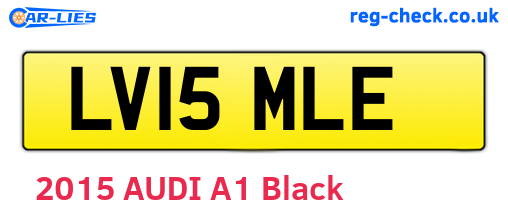 LV15MLE are the vehicle registration plates.