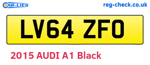 LV64ZFO are the vehicle registration plates.
