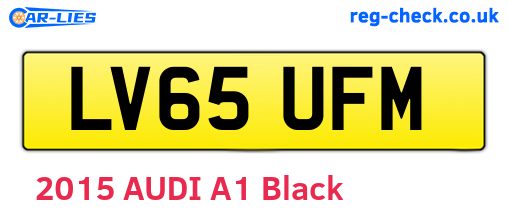 LV65UFM are the vehicle registration plates.