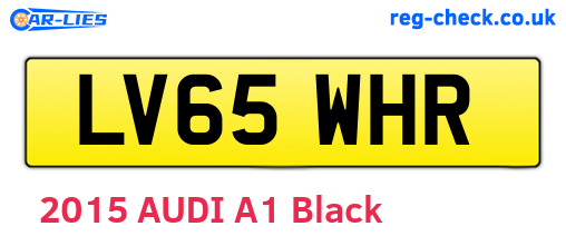 LV65WHR are the vehicle registration plates.