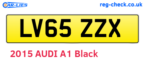 LV65ZZX are the vehicle registration plates.