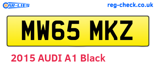 MW65MKZ are the vehicle registration plates.
