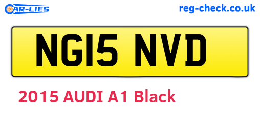 NG15NVD are the vehicle registration plates.