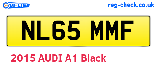 NL65MMF are the vehicle registration plates.