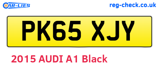 PK65XJY are the vehicle registration plates.