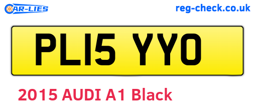 PL15YYO are the vehicle registration plates.