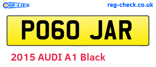 PO60JAR are the vehicle registration plates.
