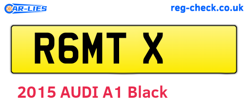 R6MTX are the vehicle registration plates.