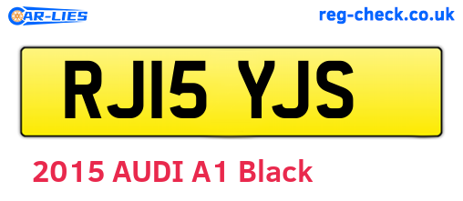 RJ15YJS are the vehicle registration plates.