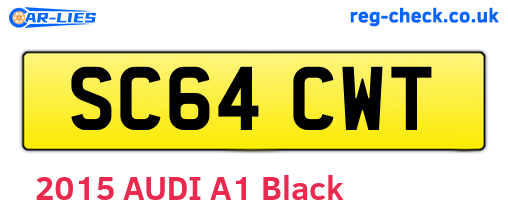 SC64CWT are the vehicle registration plates.