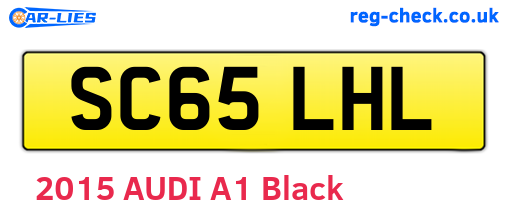 SC65LHL are the vehicle registration plates.