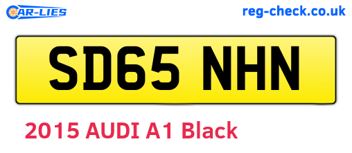 SD65NHN are the vehicle registration plates.