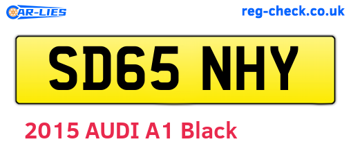 SD65NHY are the vehicle registration plates.