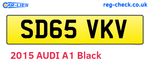 SD65VKV are the vehicle registration plates.