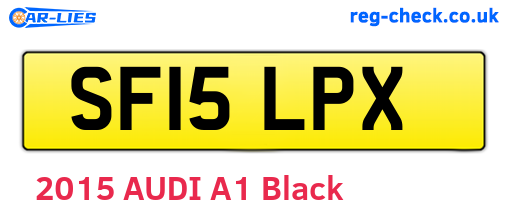 SF15LPX are the vehicle registration plates.
