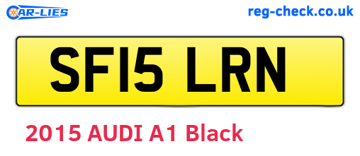SF15LRN are the vehicle registration plates.