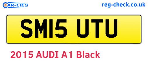 SM15UTU are the vehicle registration plates.
