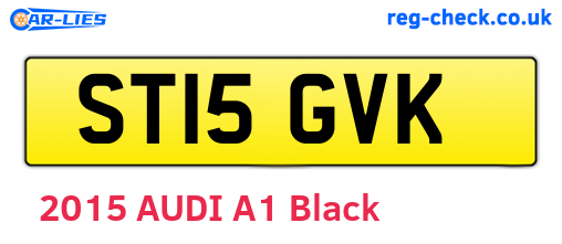 ST15GVK are the vehicle registration plates.