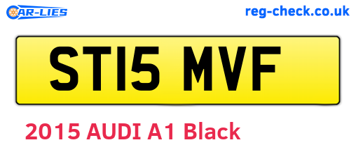 ST15MVF are the vehicle registration plates.