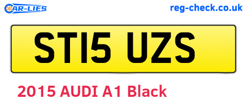 ST15UZS are the vehicle registration plates.