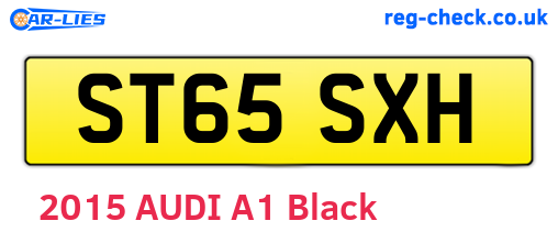 ST65SXH are the vehicle registration plates.