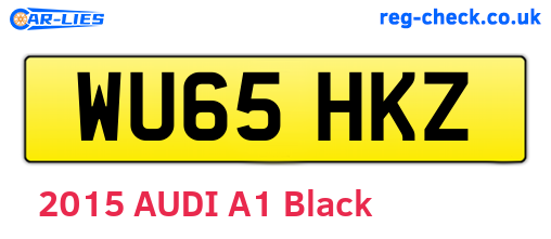 WU65HKZ are the vehicle registration plates.