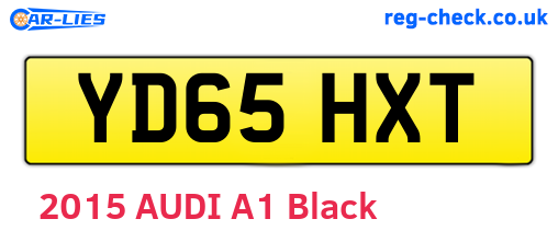 YD65HXT are the vehicle registration plates.