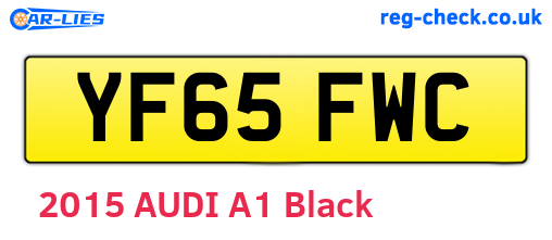 YF65FWC are the vehicle registration plates.