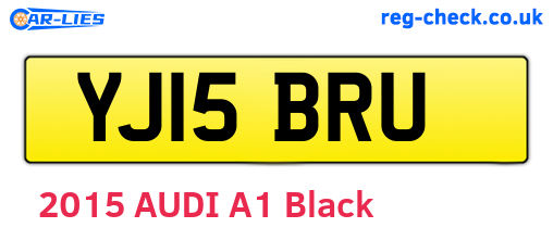 YJ15BRU are the vehicle registration plates.