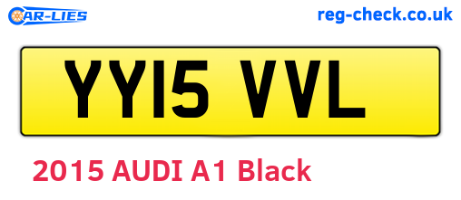 YY15VVL are the vehicle registration plates.