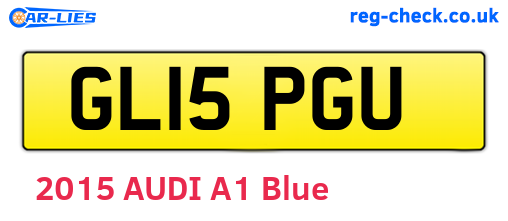 GL15PGU are the vehicle registration plates.