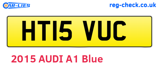 HT15VUC are the vehicle registration plates.