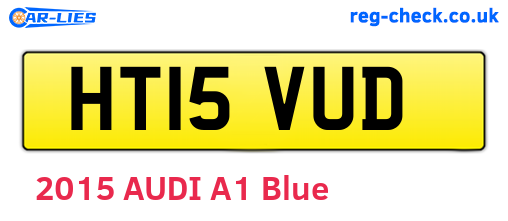 HT15VUD are the vehicle registration plates.