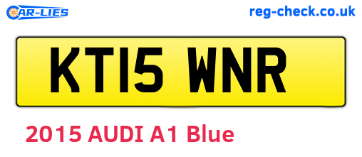 KT15WNR are the vehicle registration plates.