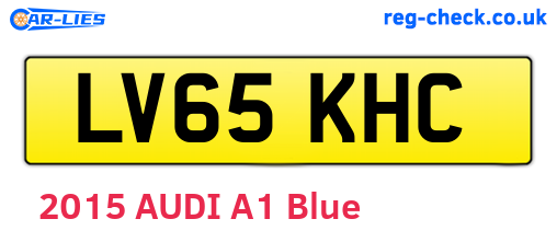 LV65KHC are the vehicle registration plates.