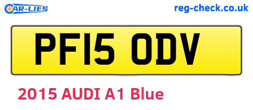 PF15ODV are the vehicle registration plates.