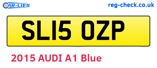 SL15OZP are the vehicle registration plates.