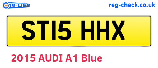 ST15HHX are the vehicle registration plates.