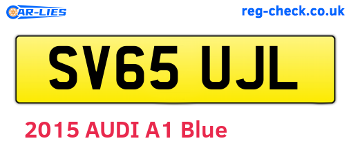 SV65UJL are the vehicle registration plates.