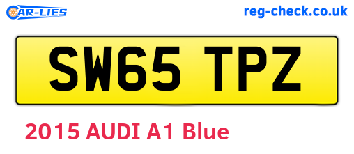 SW65TPZ are the vehicle registration plates.