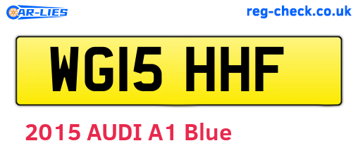 WG15HHF are the vehicle registration plates.