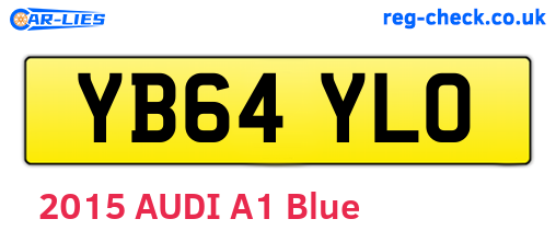 YB64YLO are the vehicle registration plates.