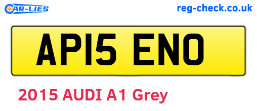 AP15ENO are the vehicle registration plates.