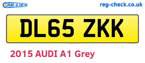 DL65ZKK are the vehicle registration plates.
