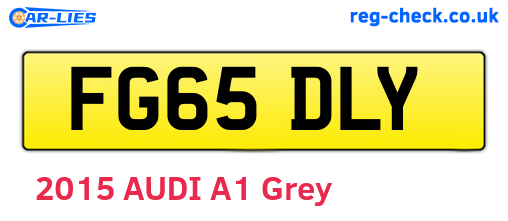 FG65DLY are the vehicle registration plates.