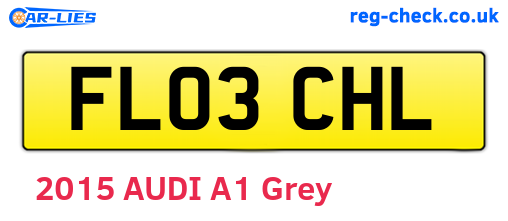 FL03CHL are the vehicle registration plates.