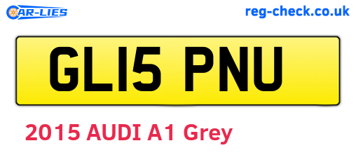 GL15PNU are the vehicle registration plates.
