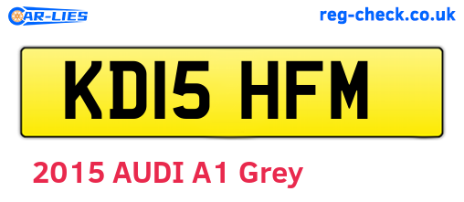 KD15HFM are the vehicle registration plates.