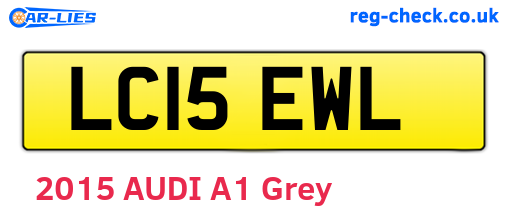 LC15EWL are the vehicle registration plates.