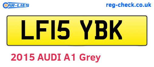 LF15YBK are the vehicle registration plates.